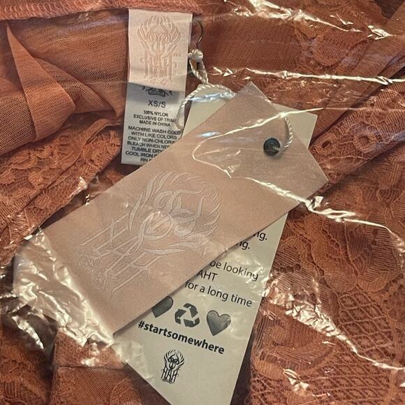 We are HAH Royal HAHness Dress Coppertone Oversized Size XS / Small NWT - Picture 4 of 5